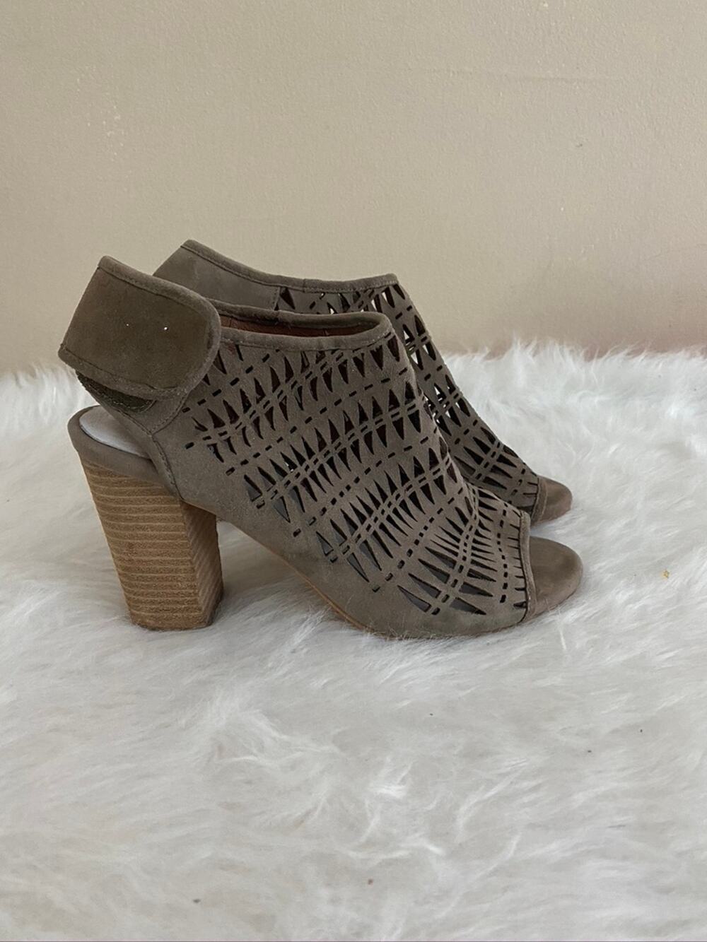 Jeffrey Campbell Quebec Open Toe Bootie | Size 8